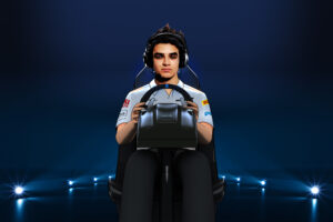 3d illustration of McLaren's Lando Norris