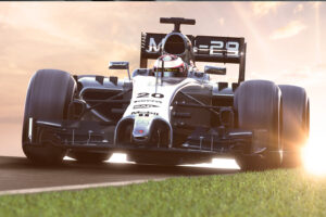 3D Illustration of McLaren Formula 1 car