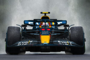 3d illustration showing the 2022 Redbull Racing F1 car