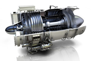 3d Technical Illustration General Electric Turbine