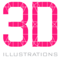 3d illustrations logo