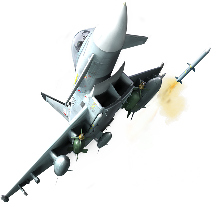 3d illustration showing the Eurofighter aircraft