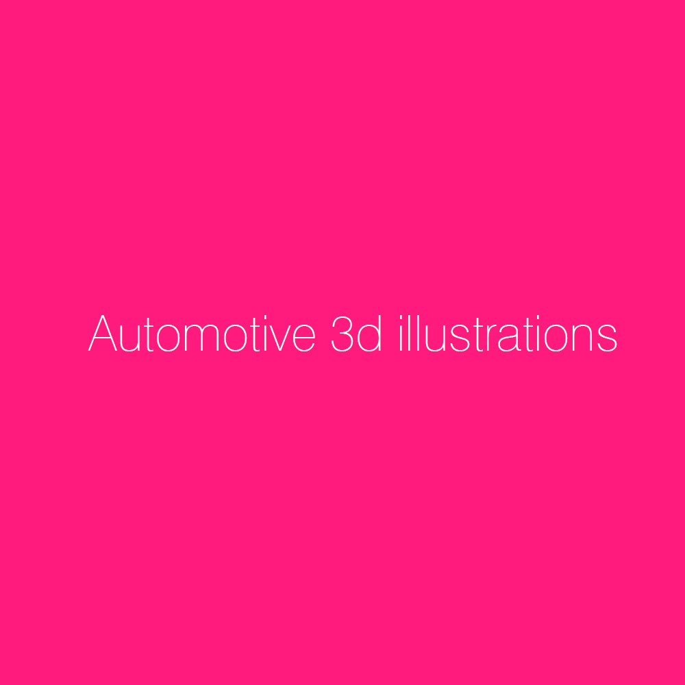 Automotive 3d illustrations