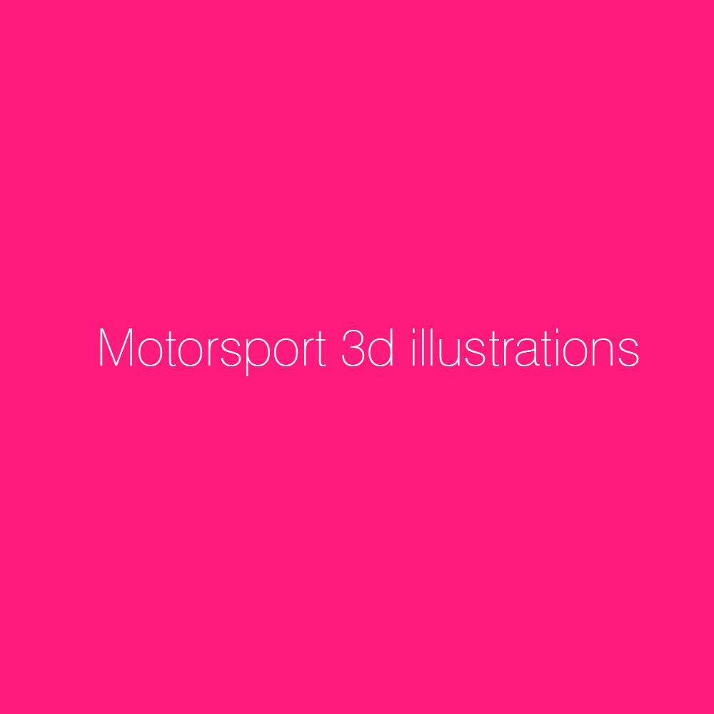Motorsport 3d illustrations