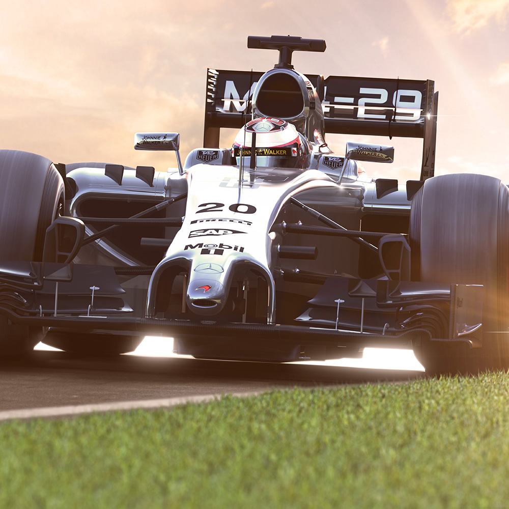 Motorsport 3d illustrations