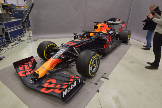 reference photograph of Red Bull F1 car