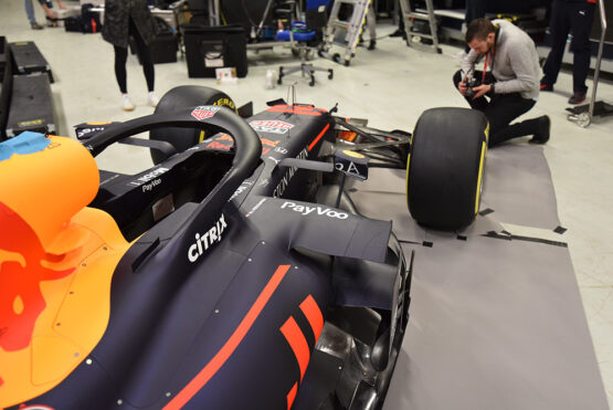 reference photograph of Red Bull F1 car
