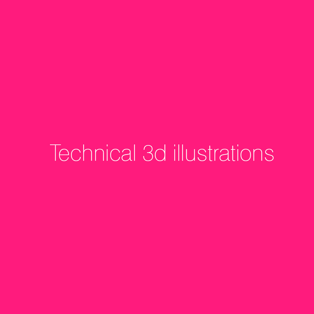 Technical 3d illustration